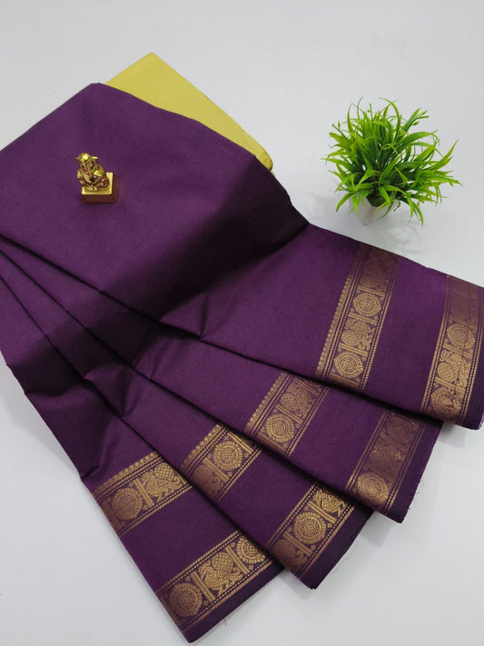 Chettinad Kanchi Cotton Saree- C601