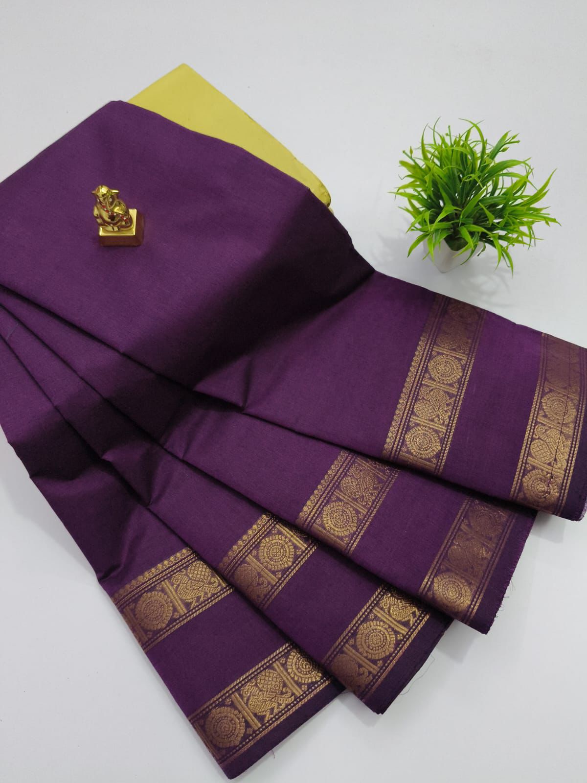 Chettinad Kanchi Cotton Saree- C601