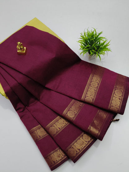 Chettinad Kanchi Cotton Saree- C601