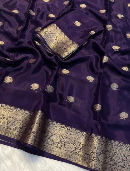 Viscose Crepe Silk Saree- VC802