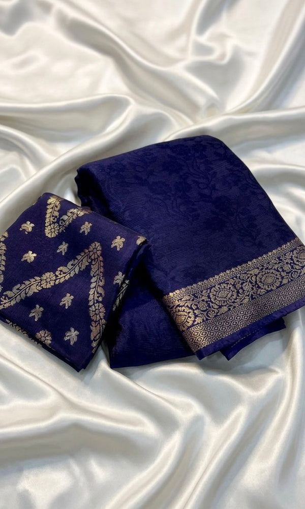 Viscose Chinnon Saree- VC803