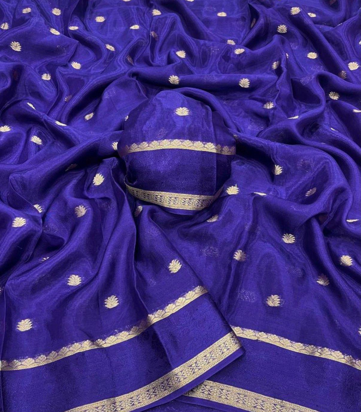 Viscose Crepe Silk Saree- VC801