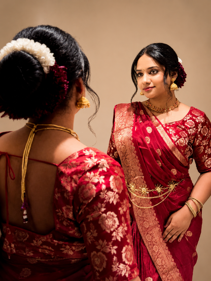 Viscose Crepe Silk Saree- VC802